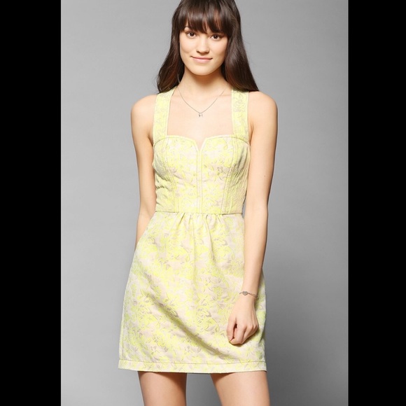 white strappy jacquard shift dress